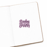 Reading Is My Jam Matte Die Cut Sticker