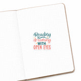 Reading Is Dreaming With Open Eyes Matte Die Cut Sticker