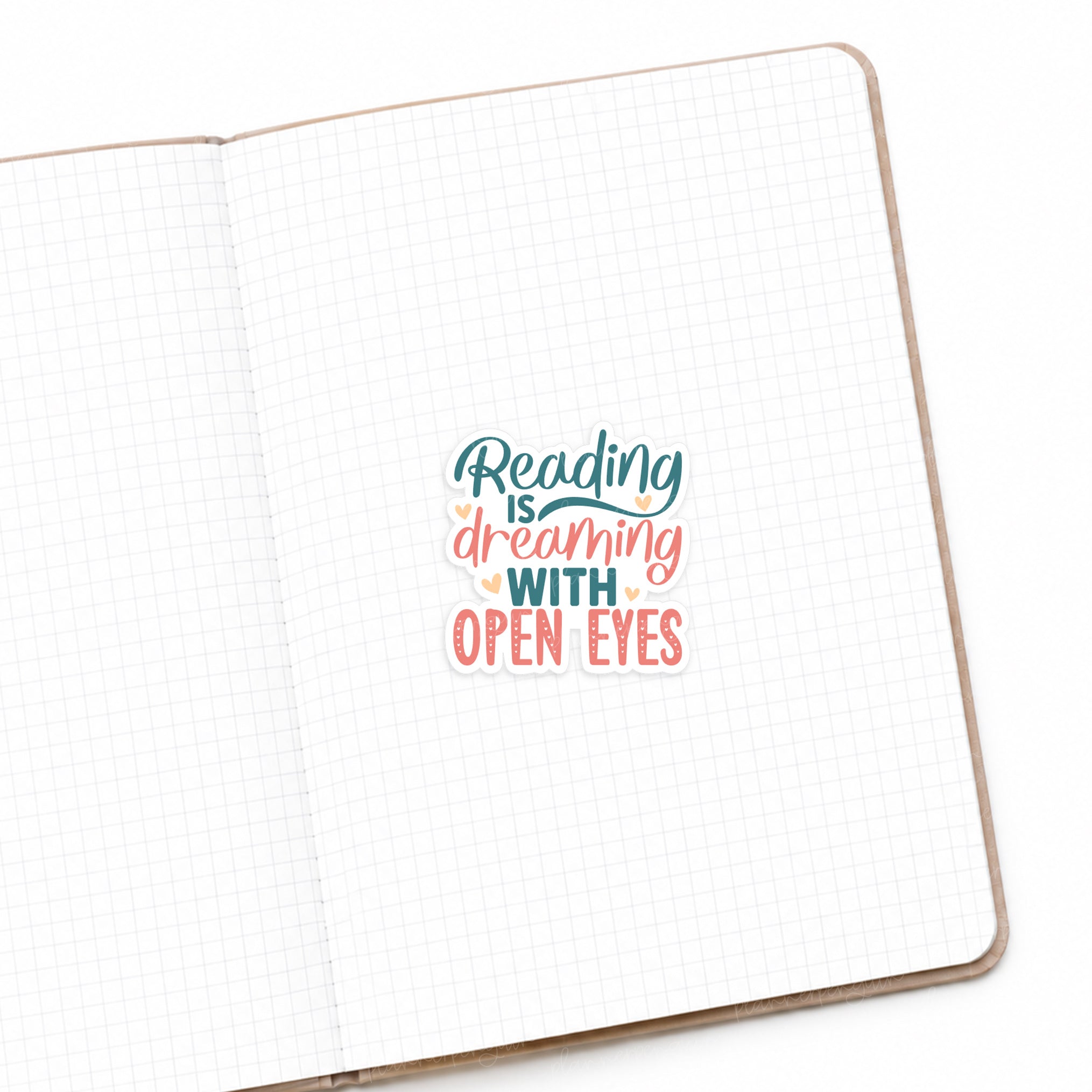 Reading Is Dreaming With Open Eyes Matte Die Cut Sticker