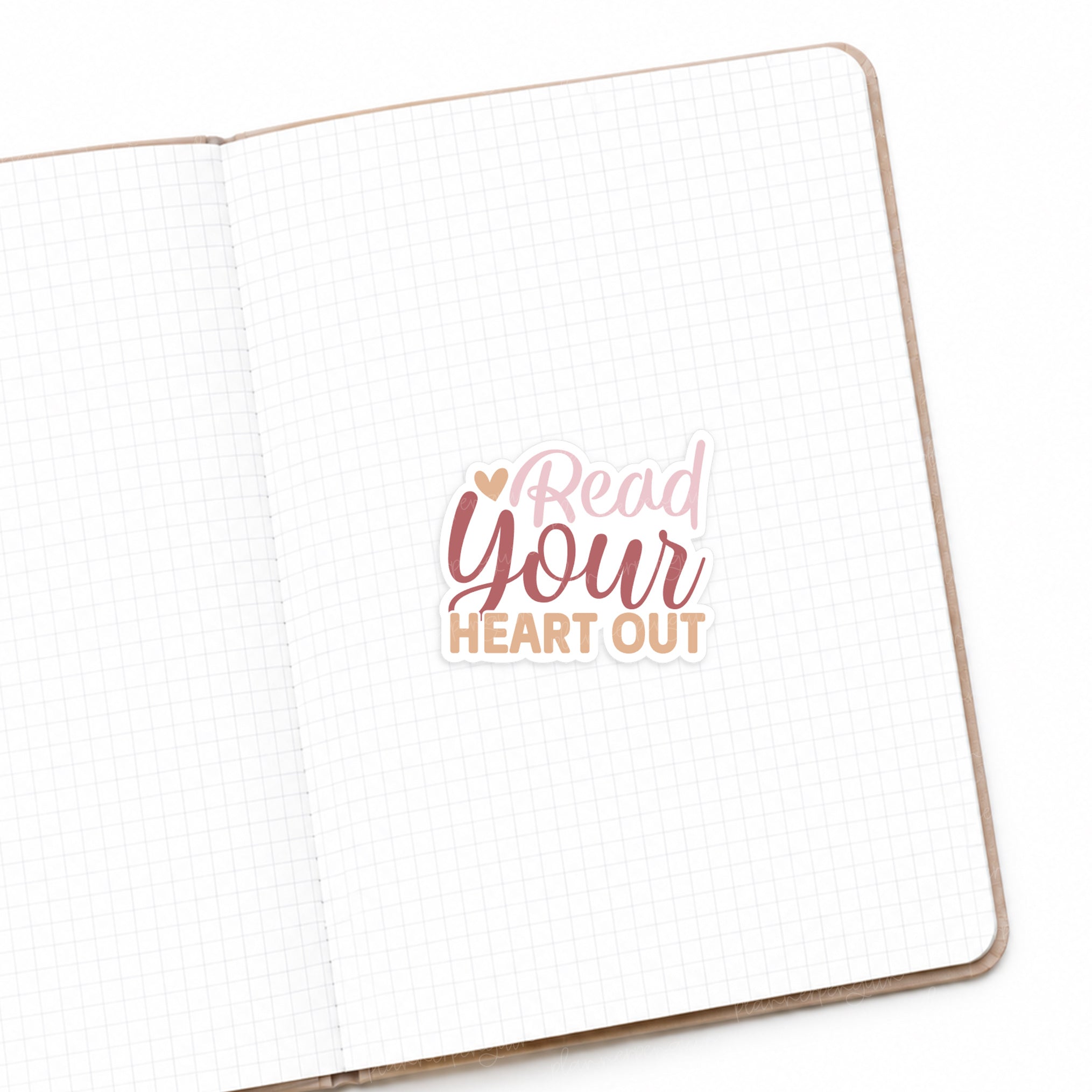 Read Your Heart Out Matte Die Cut Sticker
