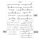 Monthly Script stickers MS-08