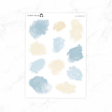Ocean Breeze Watercolor Ink Swatches