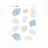 Snow Day Watercolor Ink Swatches