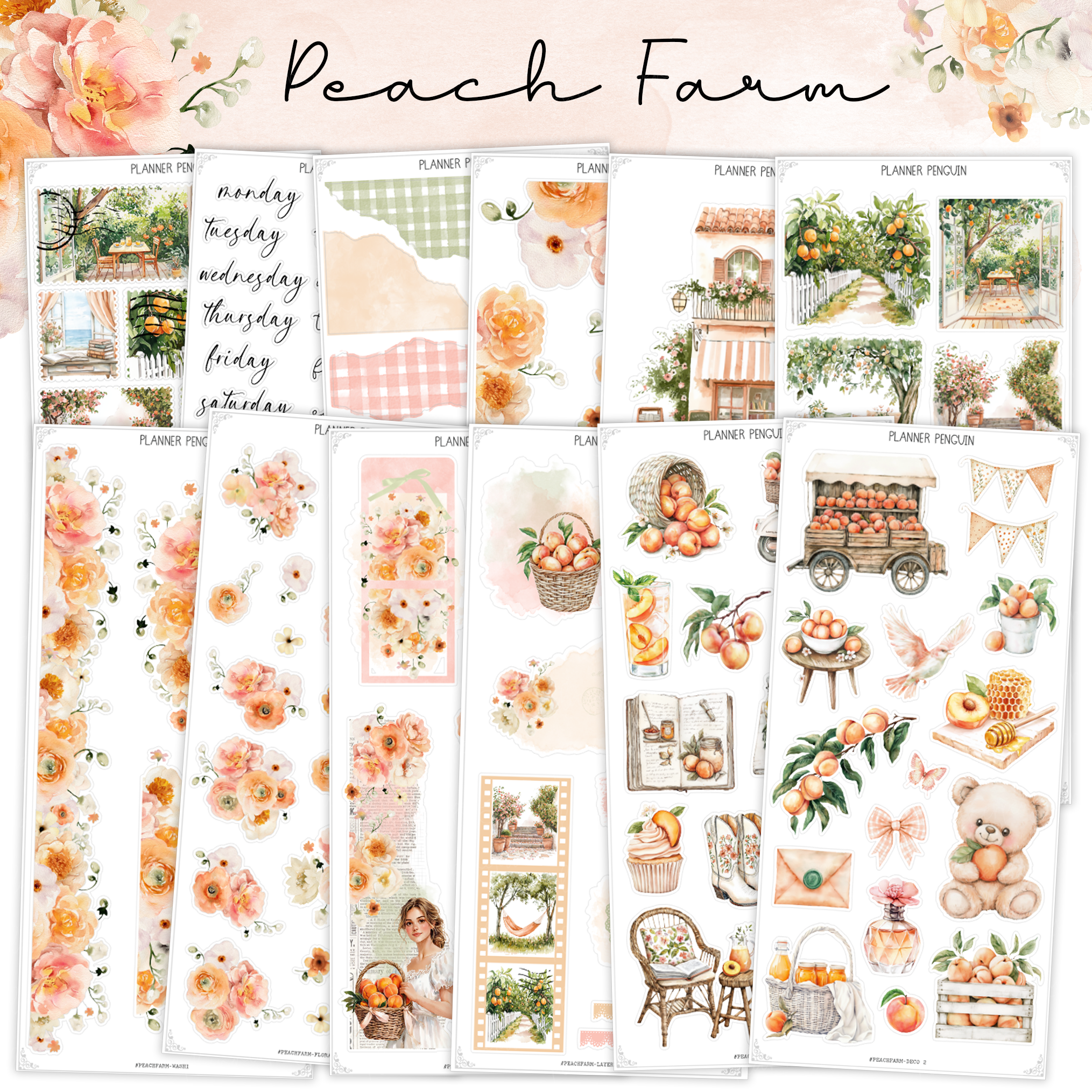 Peach Farm - Decorative Kit | #DK169