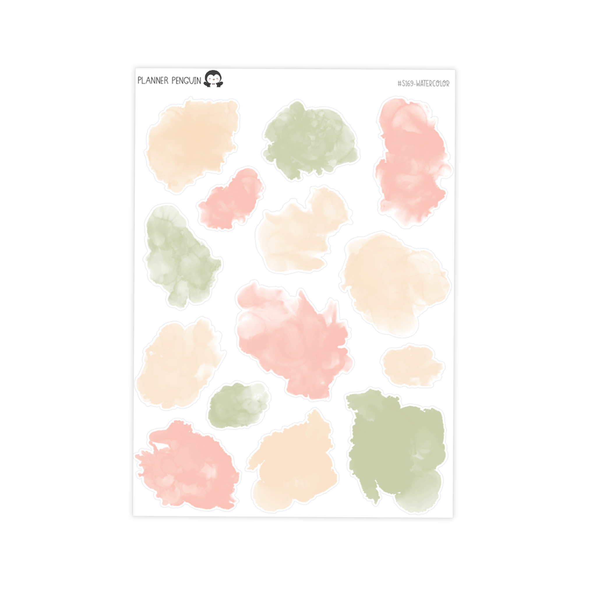 Peach Farm Watercolor Ink Swatches