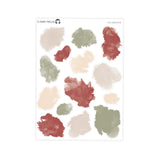 Winter Warmth Watercolor Ink Swatches