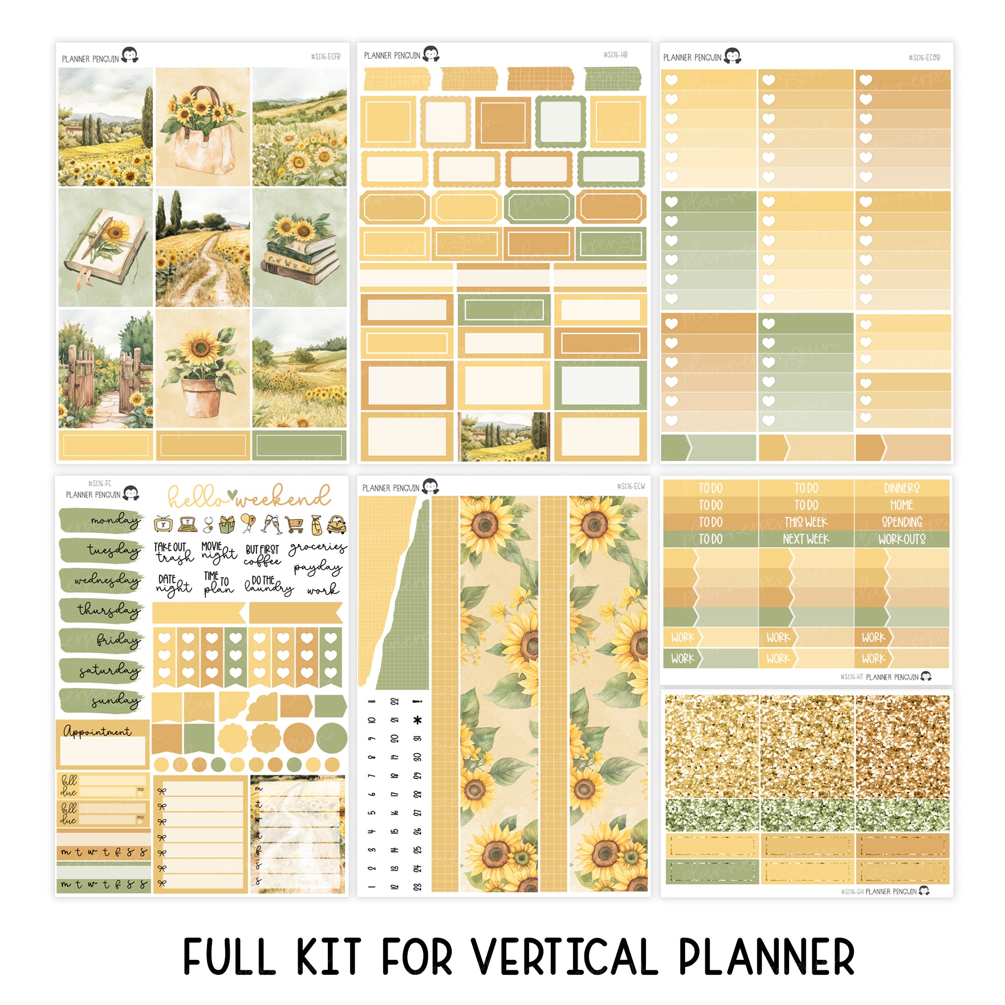 Sunflower Weekly Kit // #S176