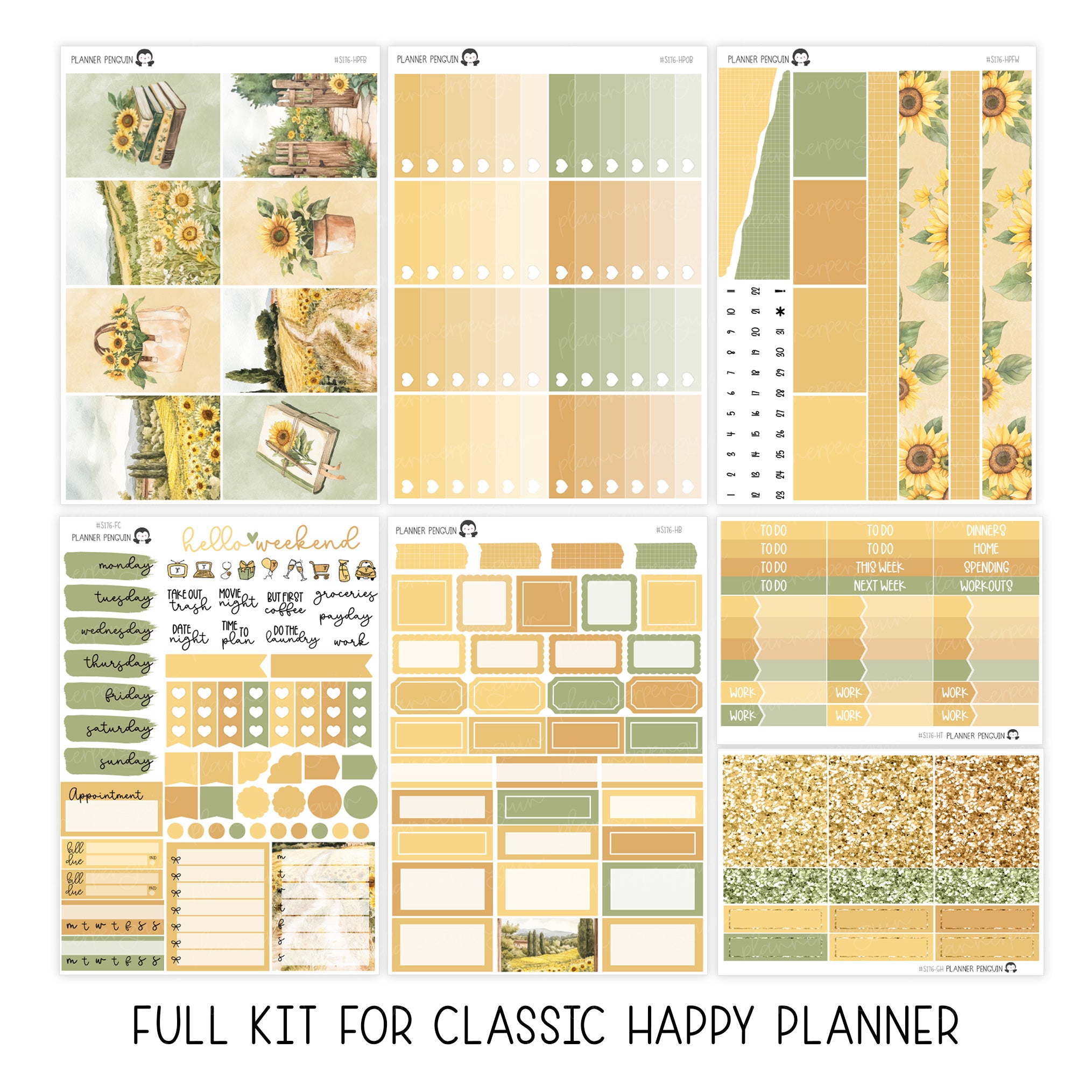 Sunflower Weekly Kit // #S176