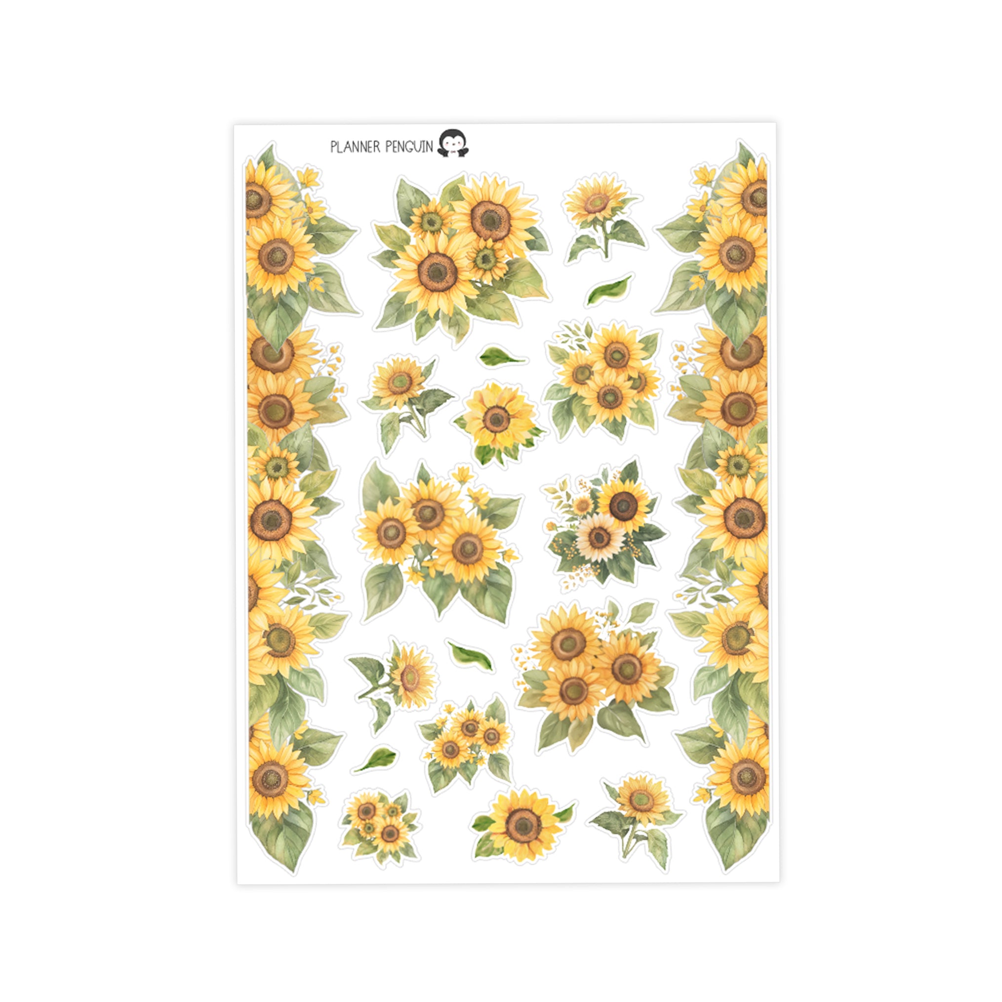 Sunflower Deco Stickers// #S176-Deco
