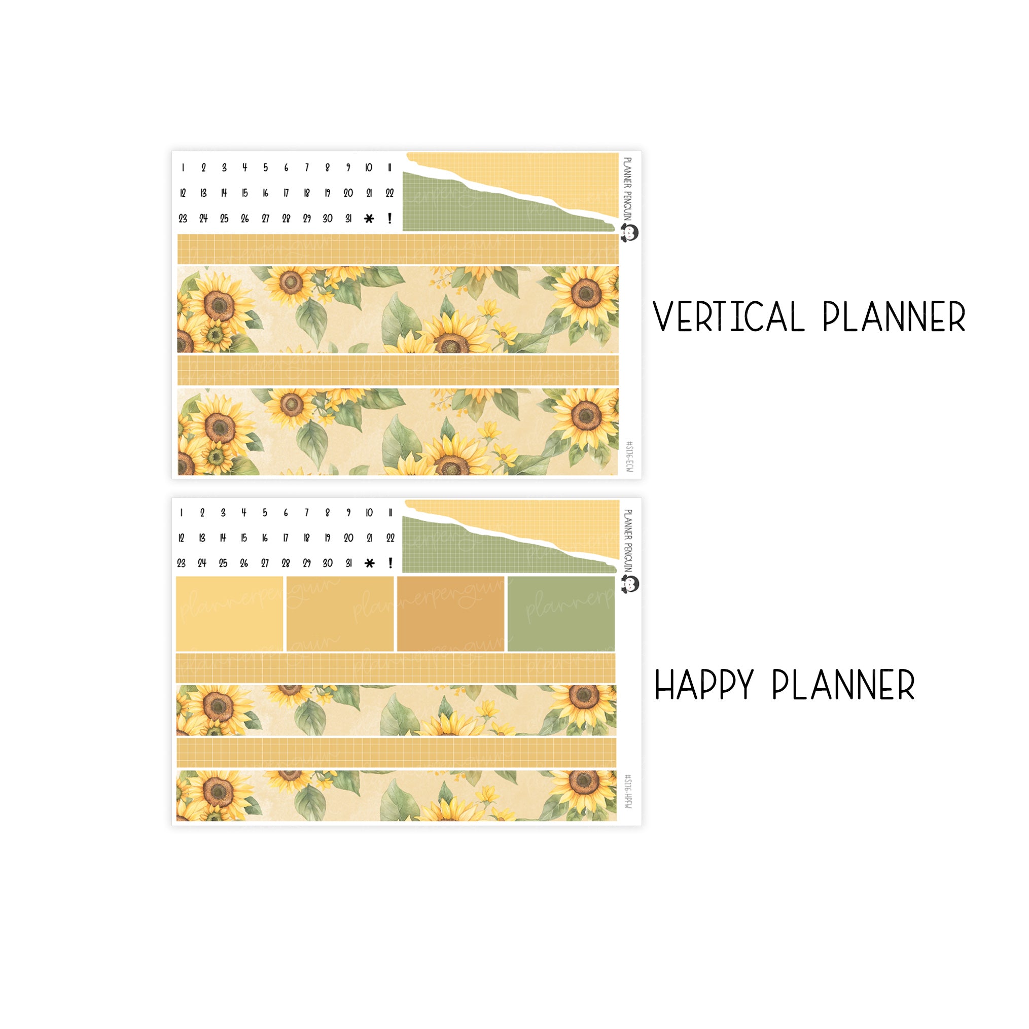 Sunflower Weekly Kit // #S176