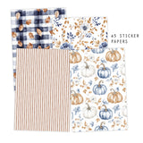 Autumn Charm Junk Journaling Kit Stickers