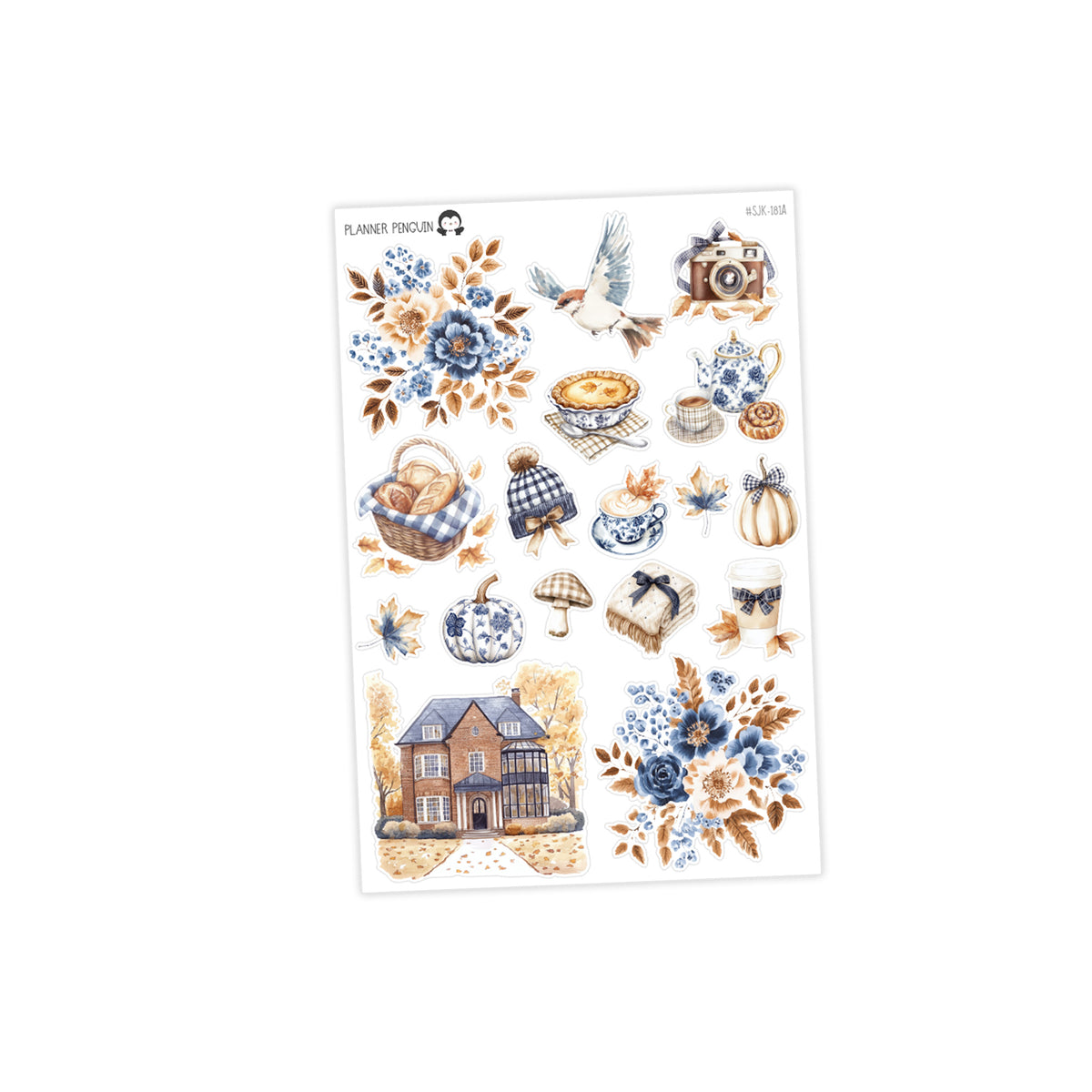 Autumn Charm Junk Journaling Kit Stickers