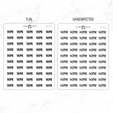 Home Script Stickers