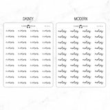 Notes Script Stickers