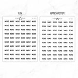 Notes Script Stickers