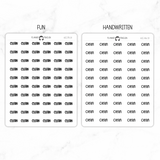 Clean Script Stickers