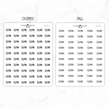 Clean Script Stickers