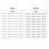 School Script Stickers