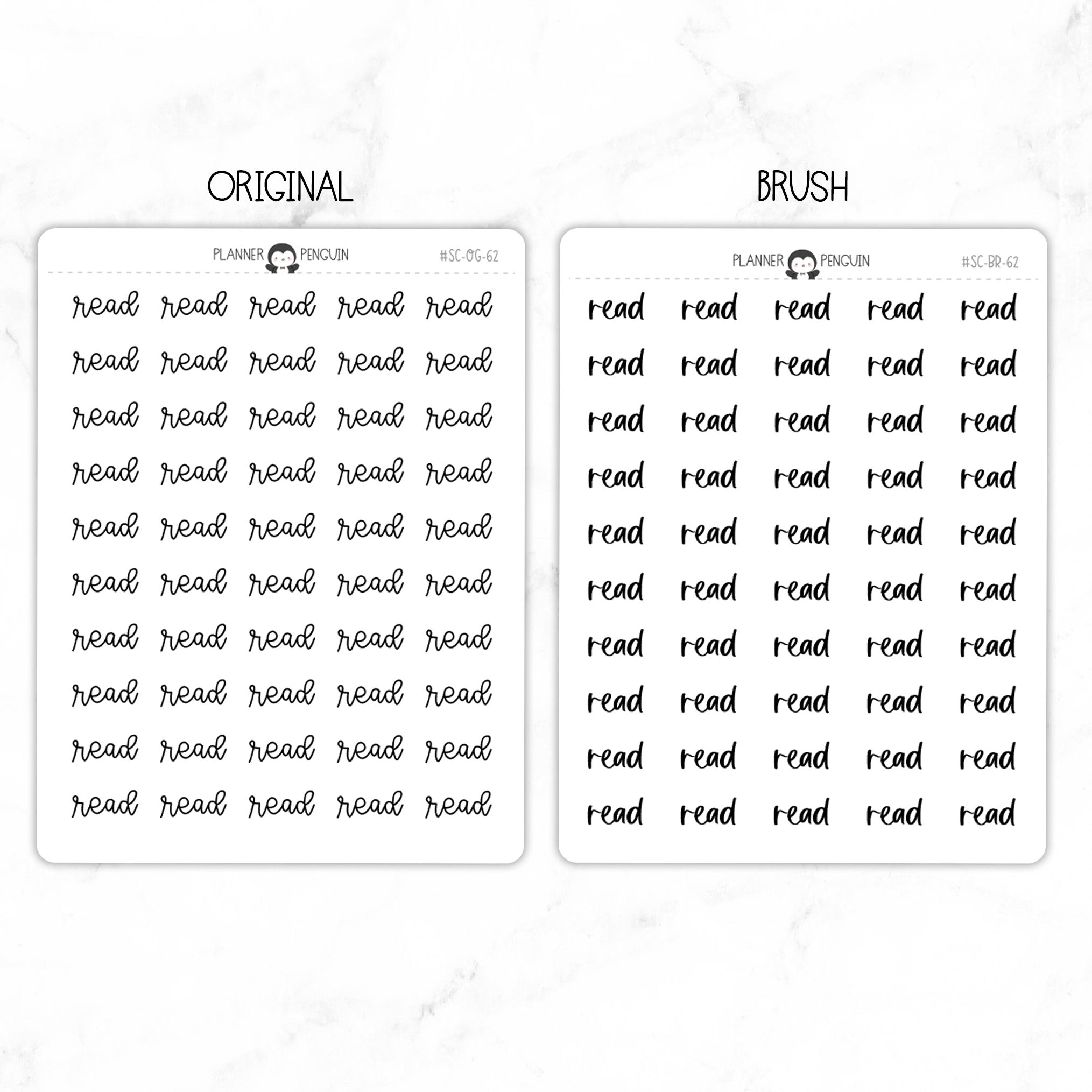 Read Script Stickers