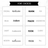 Medicine Script Stickers