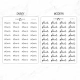 Plant Script Stickers