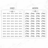 Steps Script Stickers