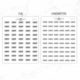 Steps Script Stickers