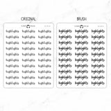Highlights Script Stickers