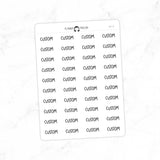 CUSTOM - Script Stickers SC-C6