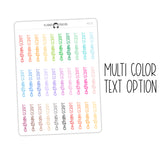 Custom Text Script Stickers | SC-C11