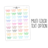 Custom Script Text Stickers | SC-C4