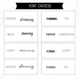 Planning Script Stickers