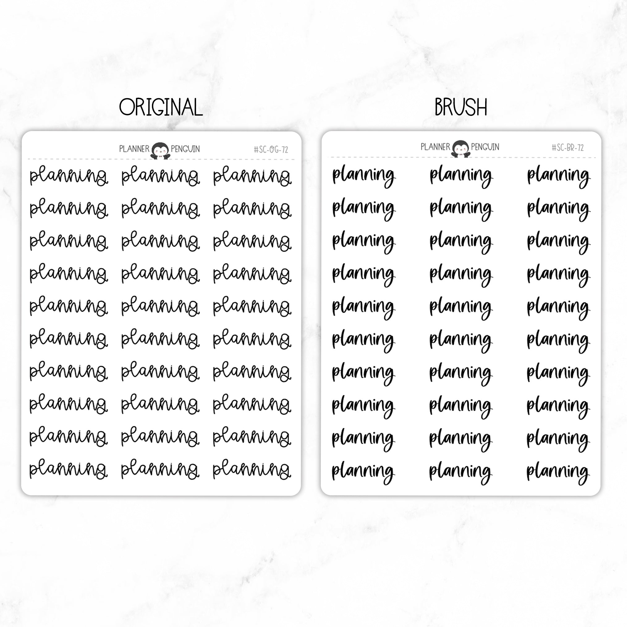 Planning Script Stickers