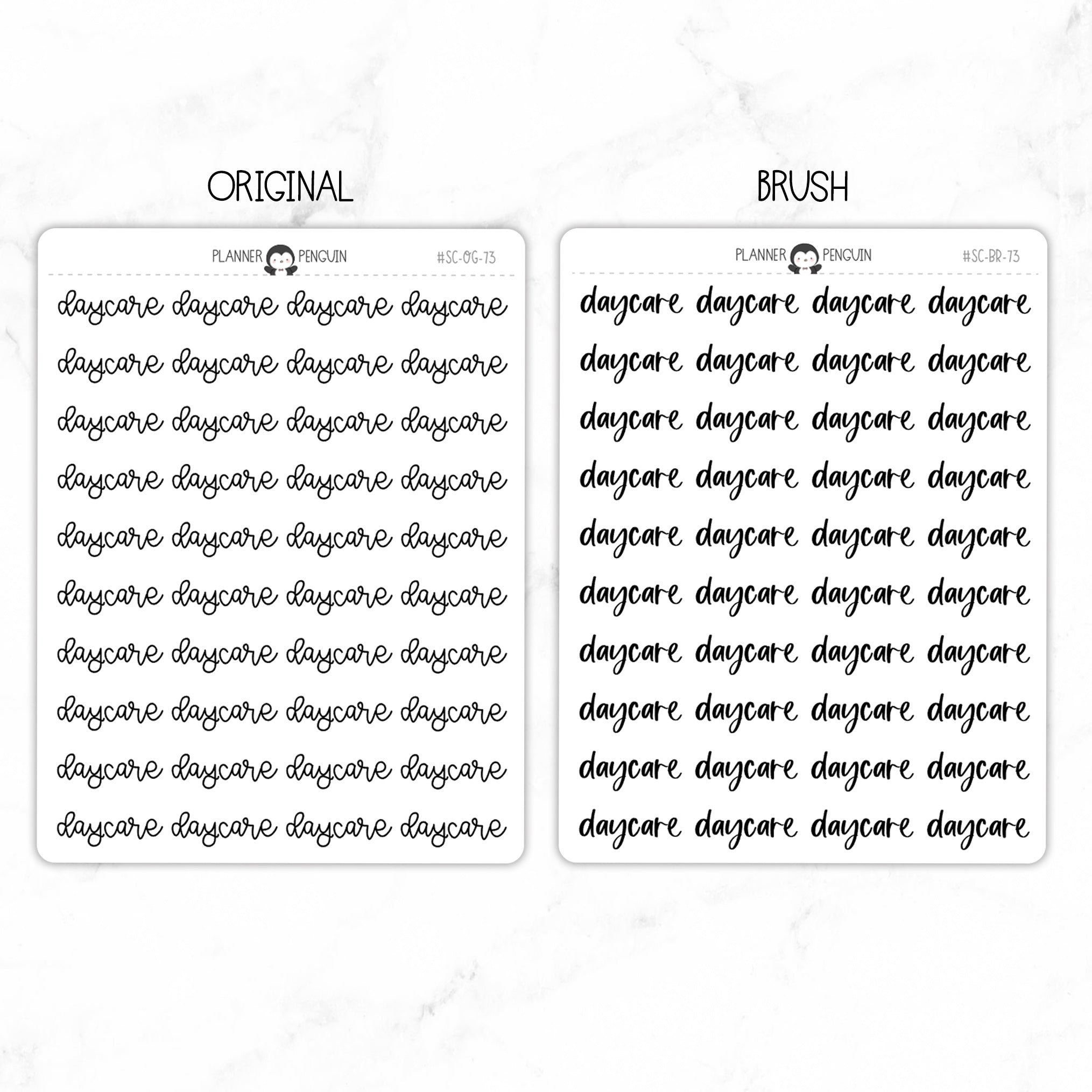 Daycare Script Stickers