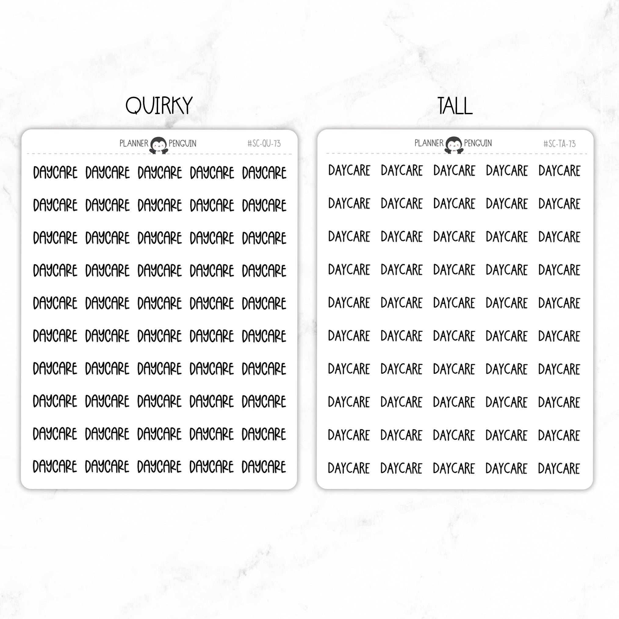 Daycare Script Stickers
