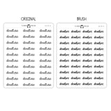 Deadline Script Stickers