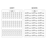 Field Trip Script Stickers