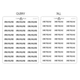 Early Release Script Stickers