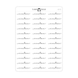 Custom Text Script Stickers | SC-C8