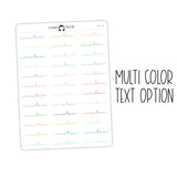 Custom Text Script Stickers | SC-C8