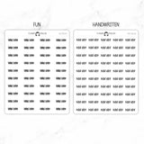 Half Day Script Stickers