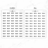 Tired AF Script Stickers
