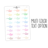 Custom Script Text Stickers | SC-C9
