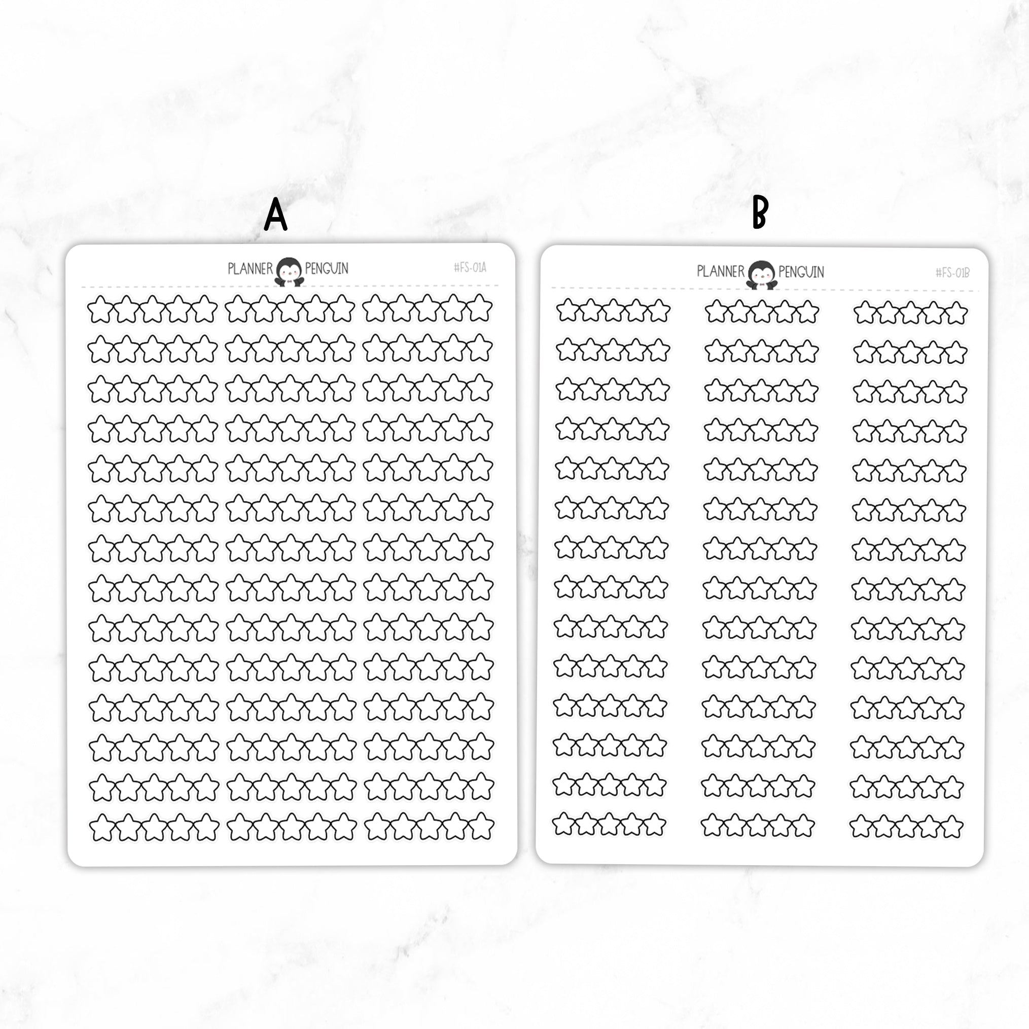 Star Rating - Book and Movie Rating Planner Stickers