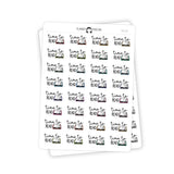 Time To Read - Icon Script Stickers