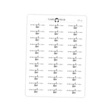 Weigh In Day Fitness Typography stickers