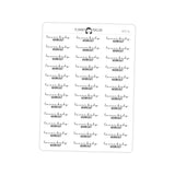 Lower Body Workout Fitness Typography stickers