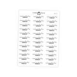 Upper Body Workout Fitness Typography stickers