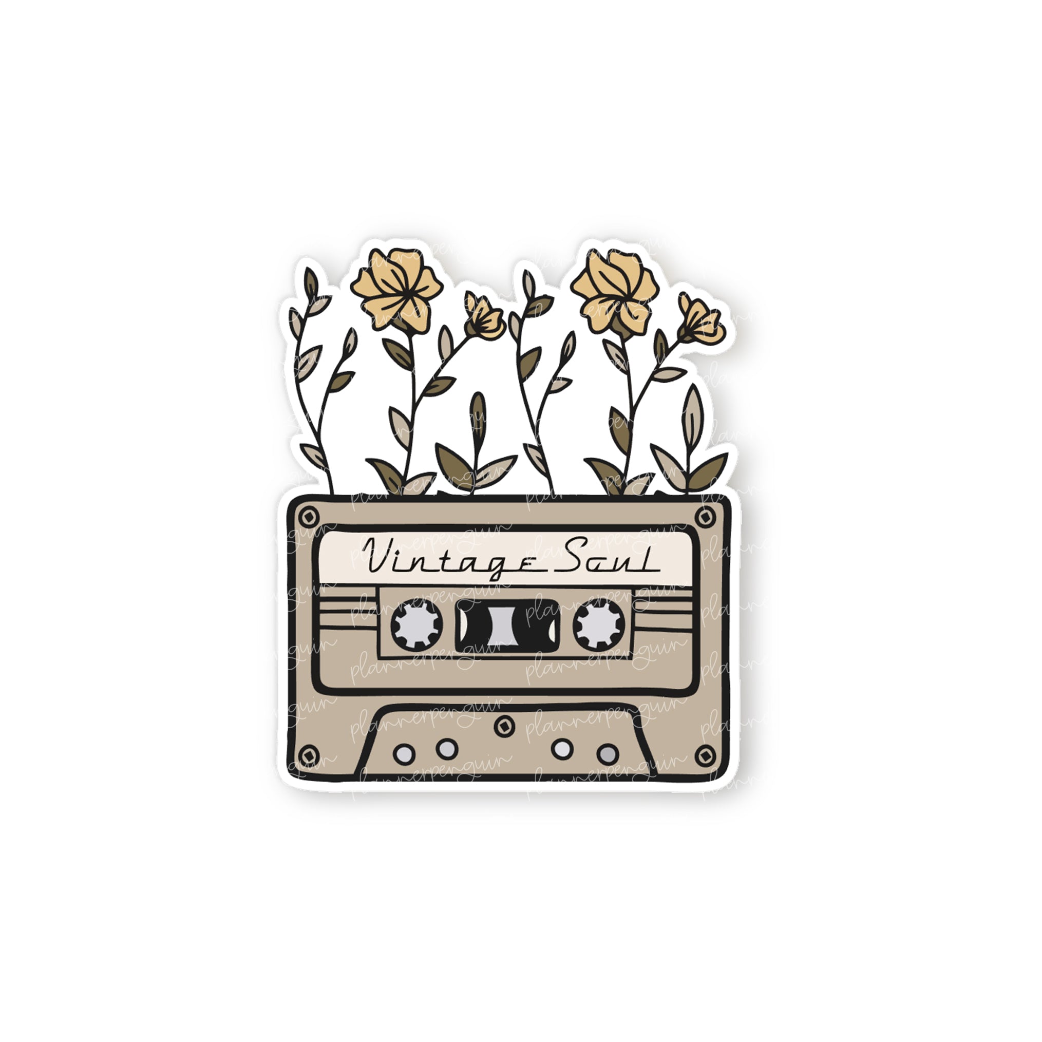 Vintage Soul Die Cut Sticker
