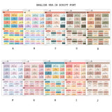 2026 Hobonichi Cousin A5 Yearly view Stickers| Japanese and English Version | Year at glance Stickers| Cousin A5 #HB-YG-MAIN